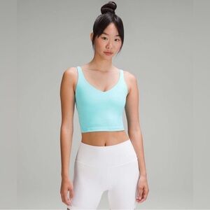 Lululemon Align tank top cyan blue size 6